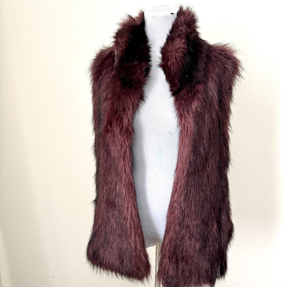 Faux fur vest